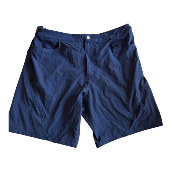 Coolibar Men's Calasa Tech Swim Trunks Size XL Navy UPF 50+ - Picture 8 of 14